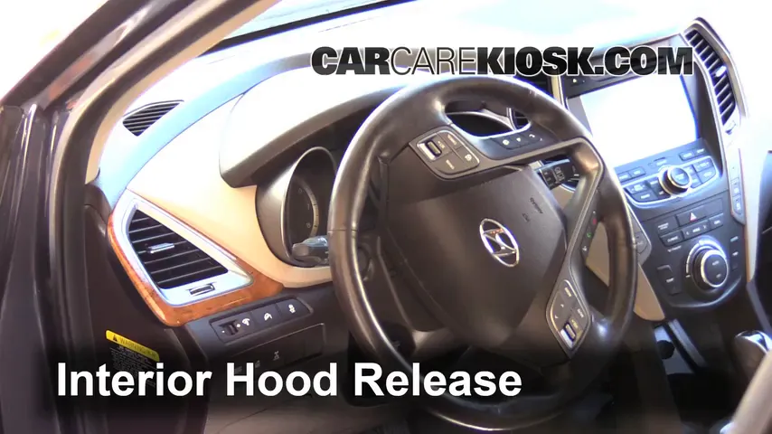 2013 Hyundai Santa Fe GLS 3.3L V6 Hood